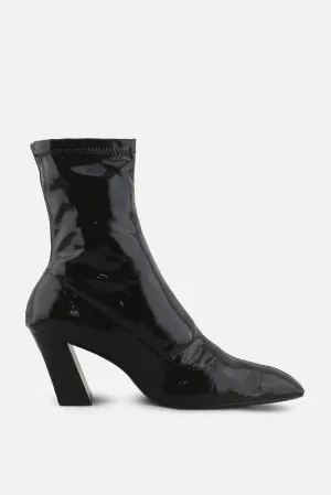Zara Block Heels Ankle Boots | 100% Synthetic Leather